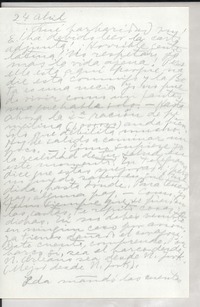 [Carta] 1949 abr. 24, Veracruz, México [a] Doris Dana, New York