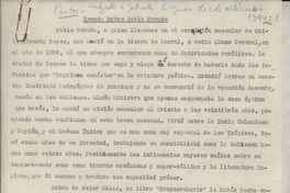 Recado sobre Pablo Neruda