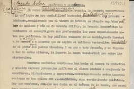 Recado sobre políticos y académicos