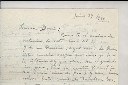 [Carta] 1949 jul. 24, Veracruz, México [a] Doris Dana