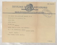 [Telegrama] 1949 ago. 12, México D. F. [a] Doris Dana, Jalapa, Veracruz