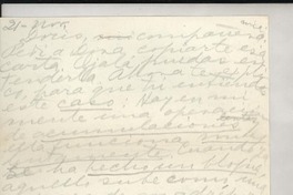 [Carta] 1949 nov. 21, Veracruz, México [a] Doris Dana, New York, Estados Unidos
