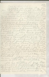 [Carta] 1949 nov. 22, Veracruz, México [a] Doris Dana, New York, Estados Unidos