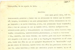 [Carta] 1956 ago. 15, Concepción, [Chile] [a] [Gabriela Mistral]