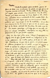[Carta] 1950 sept. 26, Concepción, Chile [a] Gabriela Mistral