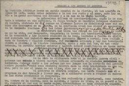 Recados a los amigos de América