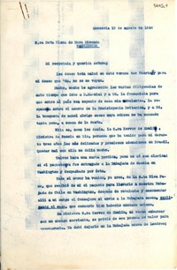 [Carta] 1946 ago. 19, Monrovia, [EE.UU.] [a] Elena de Mora Miranda, Washington, [EE.UU.]
