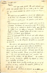 [Carta] 1950 oct. 31, Concepción, Chile [a] Gabriela Mistral