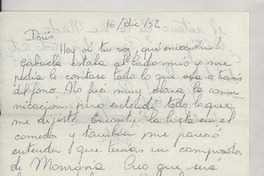 [Carta] 1952 dic. 16 [a] Doris Dana