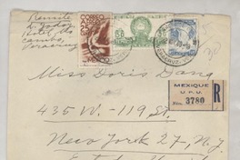 [Sobre] 1949 nov. 22, Veracruz, México [a] Doris Dana, New York, Estados Unidos