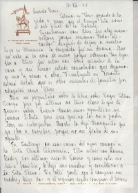 [Carta] 1978 feb. 17, París [a] Doris Dana, New York