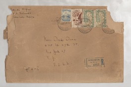 [Sobre] 1949 dic. 14, Veracruz, México [a] Doris Dana, New York