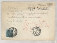 [Sobre] 1957 ene. 11, Burgos, España [a] Doris Dana, Long Island, Estados Unidos