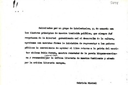 [Carta] [1952, Nápoles, Italia?]