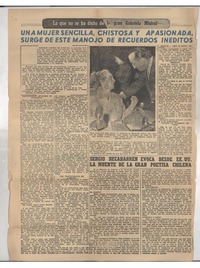 [Carta] 1957 ene. 24, Santiago de Chile [a] Doris Dana, Nueva York, Estados Unidos