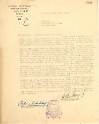[Carta] 1946 abr. 2, Vicuña, Chile [a] Gabriela Mistral, Los Ángeles
