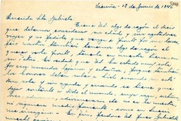 [Carta] 1946 jun. 31, Vicuña [a] Gabriela Mistral