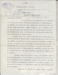 [Carta] 1957 ene. 20, Retamosa, Uruguay [a] Doris Dana, New York, Estados Unidos