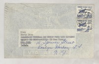 [Sobre] 1957 feb. 8, Santiago, Chile [a] Doris Dana, New York