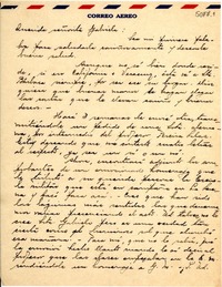 [Carta] 1949 oct. 4, Vicuña [a] Gabriela Mistral