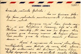 [Carta] 1949 oct. 4, Vicuña [a] Gabriela Mistral