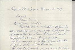 [Carta] 1957 feb. 4, Iquique, Chile [a] Doris Dana, Nueva York
