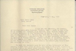 [Carta] 1957 feb. 4, New York [a] Doris Dana, New York