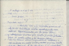 [Carta] 1957 ene. 20, Santiago [a] Doris Dana, New York, Estados Unidos