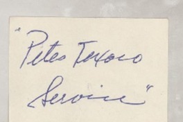 [Papeles personales]