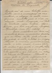 Recados sobre una medusa de Coquimbo