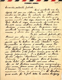 [Carta] 1950 abr. 25, Vicuña [a] Gabriela Mistral