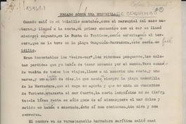 Recado sobre una medusilla de Coquimbo