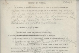 Recuerdos de Victoria