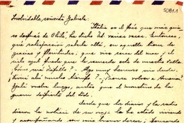 [Carta] 1951 jun. 17, Vicuña [a] Gabriela Mistral