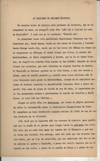 Si Napoleón no hubiese existido