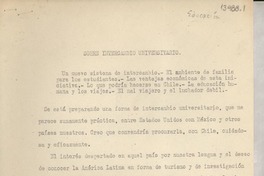 Sobre intercambio universitario