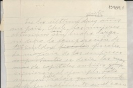 [Sobre la condición de la mujer en Chile]