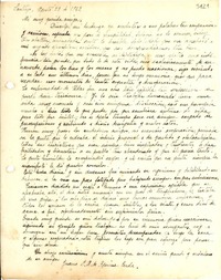 [Carta] 1942 ago. 21, Santiago [a] Gabriela Mistral