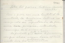 Sobre los países latinoamericanos