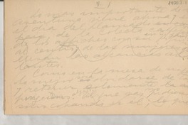 [Sobre un llamado por el niño]