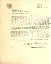 [Carta] 1936 mar. 16, Santiago, Chile [a] Gabriela Mistral