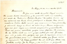 [Carta] 1950 mar. 14, Santiago, [Chile] [a] [Gabriela Mistral]