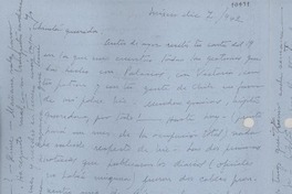 [Carta] 1942 dic. 7, México [a] Gabriela Mistral