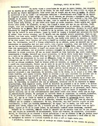 [Carta] 1952 abr. 26, Santiago, [Chile] [a] Gabriela Mistral
