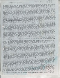 [Carta] 1943 feb. 20, México [a] Gabriela Mistral