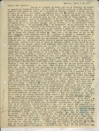 [Carta] 1943 feb. 20, México [a] Gabriela Mistral