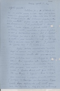 [Carta] 1943 ago. 14, México [a] Gabriela Mistral