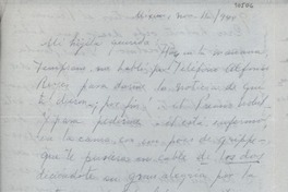 [Carta] 1945 nov. 16, México [a] Gabriela Mistral