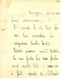 [Carta] 1933 sept. 27, Lavagna, [Italia] [a] Gabriela Mistral