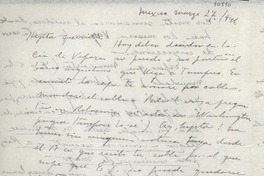 [Carta] 1946 mar. 27, México [a] Gabriela Mistral